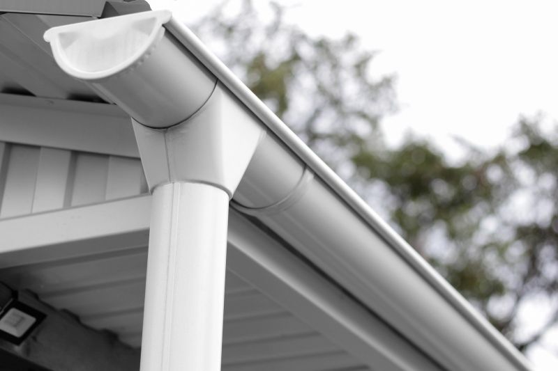 Gutter system on residential home